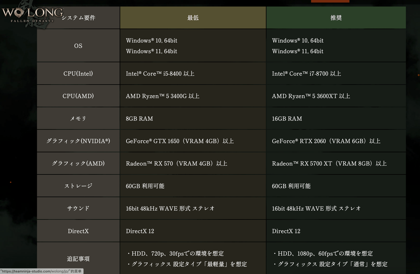 ps4游戏商店苹果手机版:《卧龙：苍天陨落》PC 配置需求公布：1080p 60 帧需 RTX 2060-第1张图片-太平洋在线下载